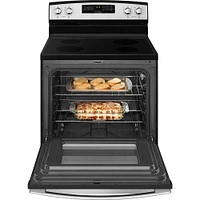 Amana 4.8 Cu. Ft. Free Standing Stainless Steel Range | Electronic Express