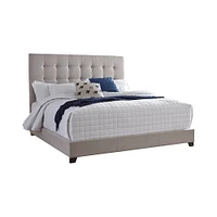 Ashley Dolante King Upholstered Bed - Beige | Electronic Express