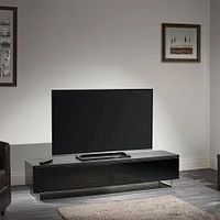 AVF Panorama Walnut & Black TV Stand | Electronic Express