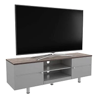 AVF White Sands 1500TV Stand - White and Light Wood | Electronic Express