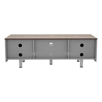 AVF White Sands 1500TV Stand - White and Light Wood | Electronic Express