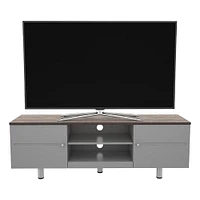 AVF White Sands 1500TV Stand - White and Light Wood | Electronic Express