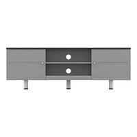 AVF White Sands 1500TV Stand - White and Light Wood | Electronic Express