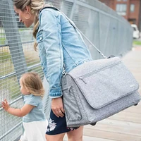 bbluv Ultra Complete Diaper Bag - Heather Gray | Electronic Express