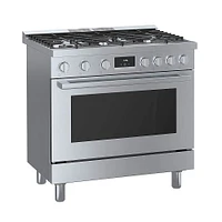 Bosch 3.5 Cu. Ft. Stainless Freestanding Gas Convection Range | Electronic Express