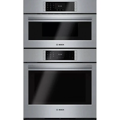 Bosch 30 inch Stainless Built-In Double Electric Convection Wall Oven | Electronic Express
