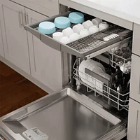 Bosch 42 dBA 800 Series Custom Panel Dishwasher with 3rd Rack | Electronic Express