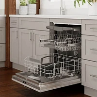 Bosch 42 dBA 800 Series Custom Panel Dishwasher with 3rd Rack | Electronic Express