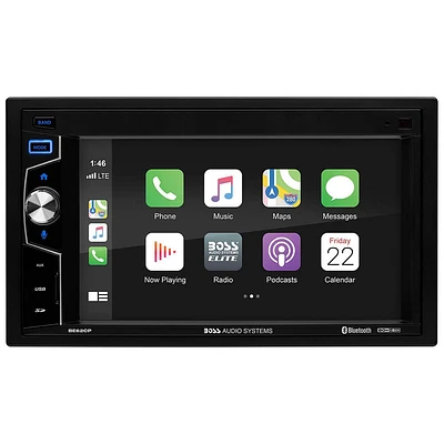 Boss Audio 6.2 inch Touchscreen Bluetooth, Apple CarPlay MECH-LESS Multimedia Player | Electronic Express