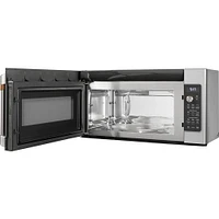 Cafe 30 inch White Over-the-Range Microwave Oven | Electronic Express