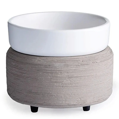Candle Warmers Gray Textured 2-in-1 Classic Fragrance Warmer- CWDGTX | Electronic Express