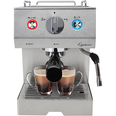Capresso Cafe Select Espresso Maker in Silver-12605 | Electronic Express