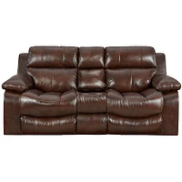 Catnapper Positano Cocoa Manual Reclining Loveseat | Electronic Express