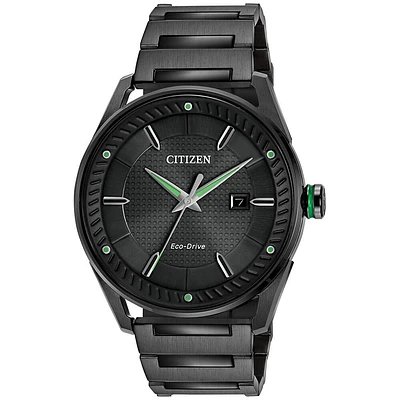 Citizen Drive Eco-Drive Green Accents Mens Watch - 42mm | Electronic Express