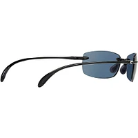 Costa Ballast Shiny Black/Grey Polarized Mens Sunglasses | Electronic Express