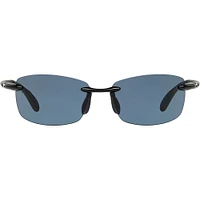 Costa Ballast Shiny Black/Grey Polarized Mens Sunglasses | Electronic Express