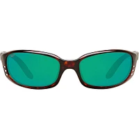 Costa Brine Tortoise/Green Mirror Polarized Mens Sunglasses | Electronic Express