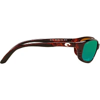 Costa Brine Tortoise/Green Mirror Polarized Mens Sunglasses | Electronic Express