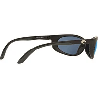 Costa Fathom Matte Black/Blue Mirror Polarized Mens Sunglasses | Electronic Express