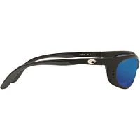 Costa Fathom Matte Black/Blue Mirror Polarized Mens Sunglasses | Electronic Express