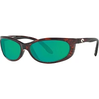 Costa Fathom Tortoise/Green Mirror Polarized Mens Sunglasses | Electronic Express