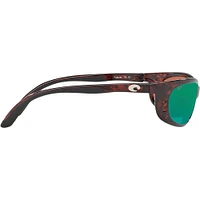 Costa Fathom Tortoise/Green Mirror Polarized Mens Sunglasses | Electronic Express