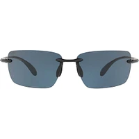 Costa Gulf Shore Shiny Black/Grey Polarized Mens Sunglasses | Electronic Express