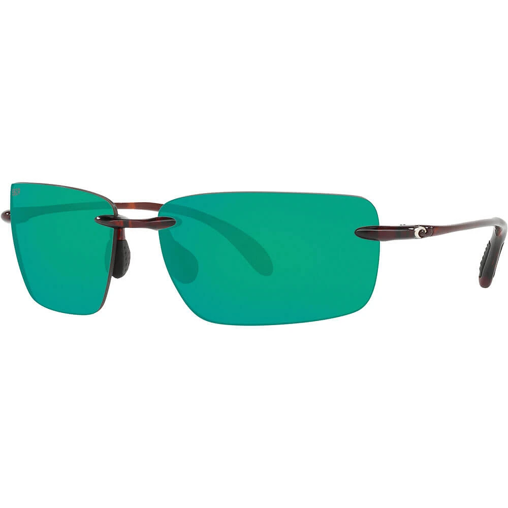 Costa Gulf Shore Tortoise/Green Mirror Polarized Mens Sunglasses | Electronic Express