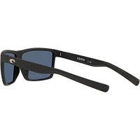 Costa Rinconcito Matte Black/Blue Mirror Polarized Mens Sunglasses | Electronic Express