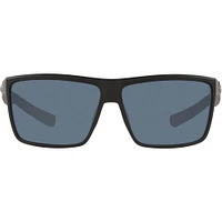 Costa Rinconcito Matte Black/Grey Polarized Mens Sunglasses | Electronic Express