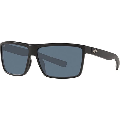 Costa Rinconcito Matte Black/Grey Polarized Mens Sunglasses | Electronic Express