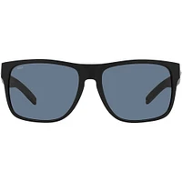 Costa Spearo XL Matte Black/Grey Polarized Mens Sunglasses | Electronic Express
