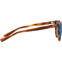 Costa Sullivan Matte Tortoise/Blue Mirror Polarized Glass Mens Sunglasses | Electronic Express