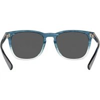 Costa Sullivan Shiny Deep Teal Fade/Grey Silver Polarized Glass Mens Sunglasses | Electronic Express