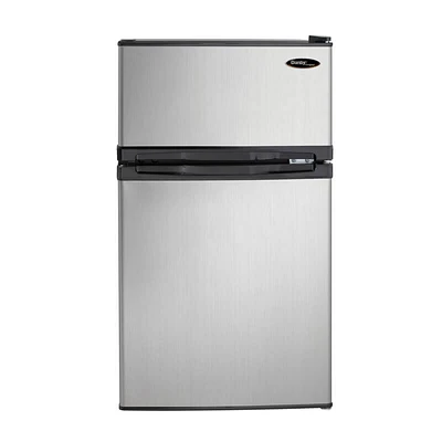 Danby DCR031B1BSLD 3.1 Cu. Ft. Stainless Two Door Compact Refrigerator - OPEN BOX | Electronic Express