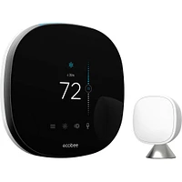 Ecobee Smart Thermostat with Voice Control - Black | Electronic Express