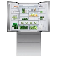 Fisher&Paykel 17 Cu. Ft. Freestanding French Door Refrigerator Freezer | Electronic Express