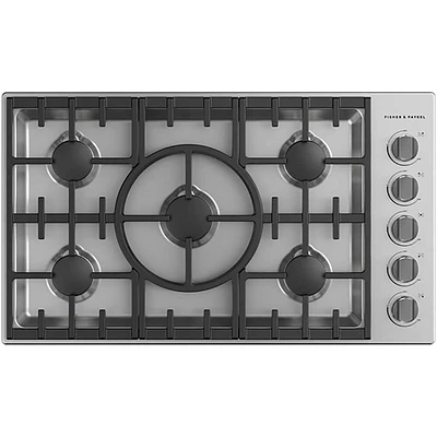 Series 7 36 inch Stainless Gas Cooktop | Electronic Express