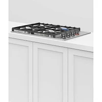 Series 9 30 inch Stainless Steel Gas Cooktop | Electronic Express