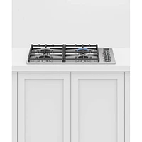 Series 9 30 inch Stainless Steel Gas Cooktop | Electronic Express