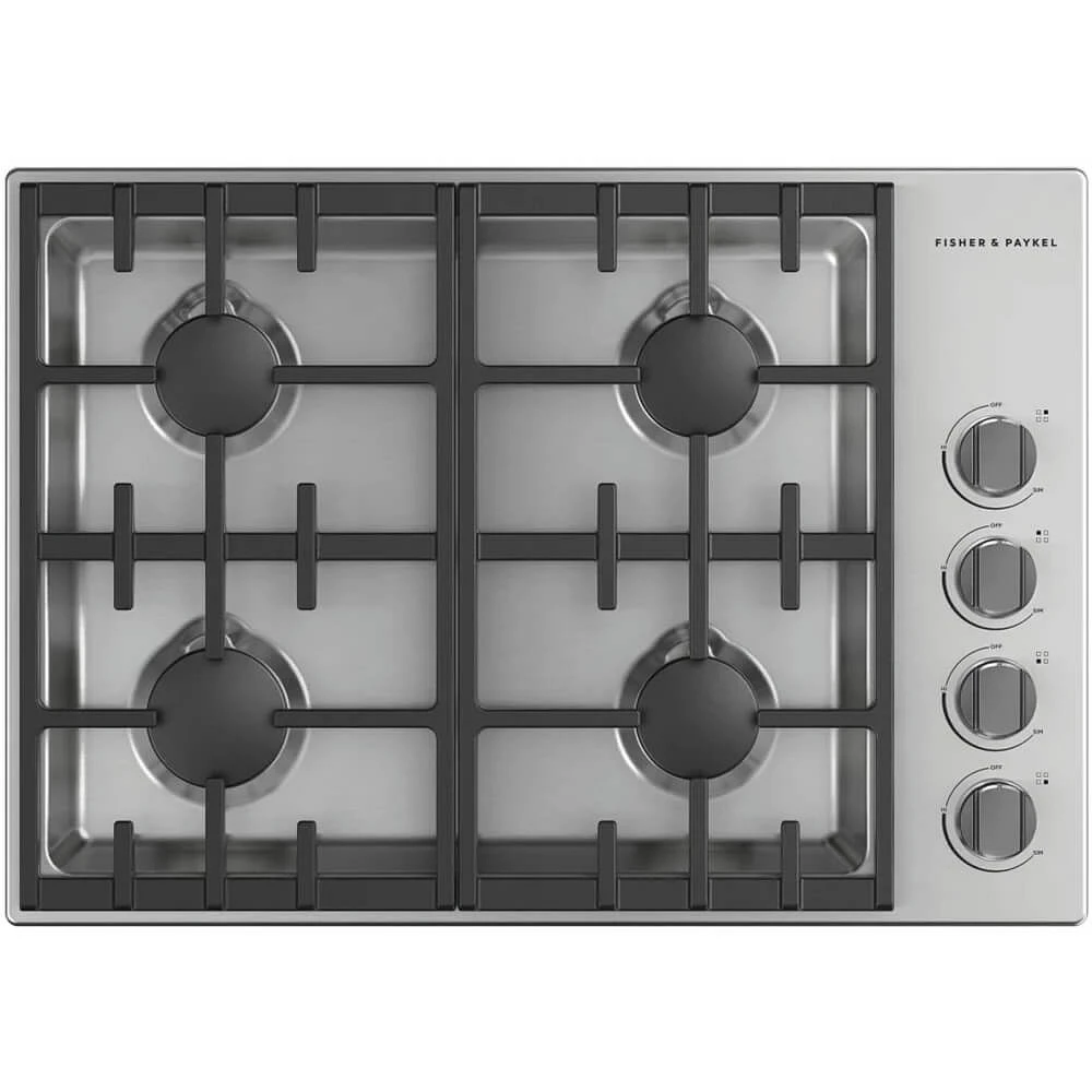 Series 9 30 inch Stainless Steel Gas Cooktop | Electronic Express