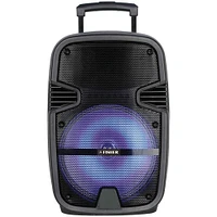 Fisher Bass Jam Portable Speaker 12 inch Subwoofer 2600 Watt PMPO Karaoke Input | Electronic Express