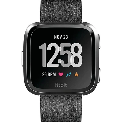 Fitbit FB505BKGY Versa Special Edition Watch (Charcoal) | Electronic Express