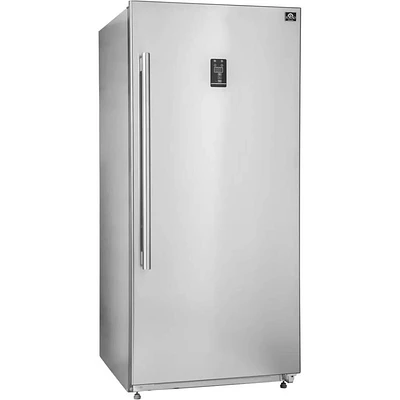 Forno 13.8 Cu. Ft. Stainless Right Swing Refrigerator | Electronic Express