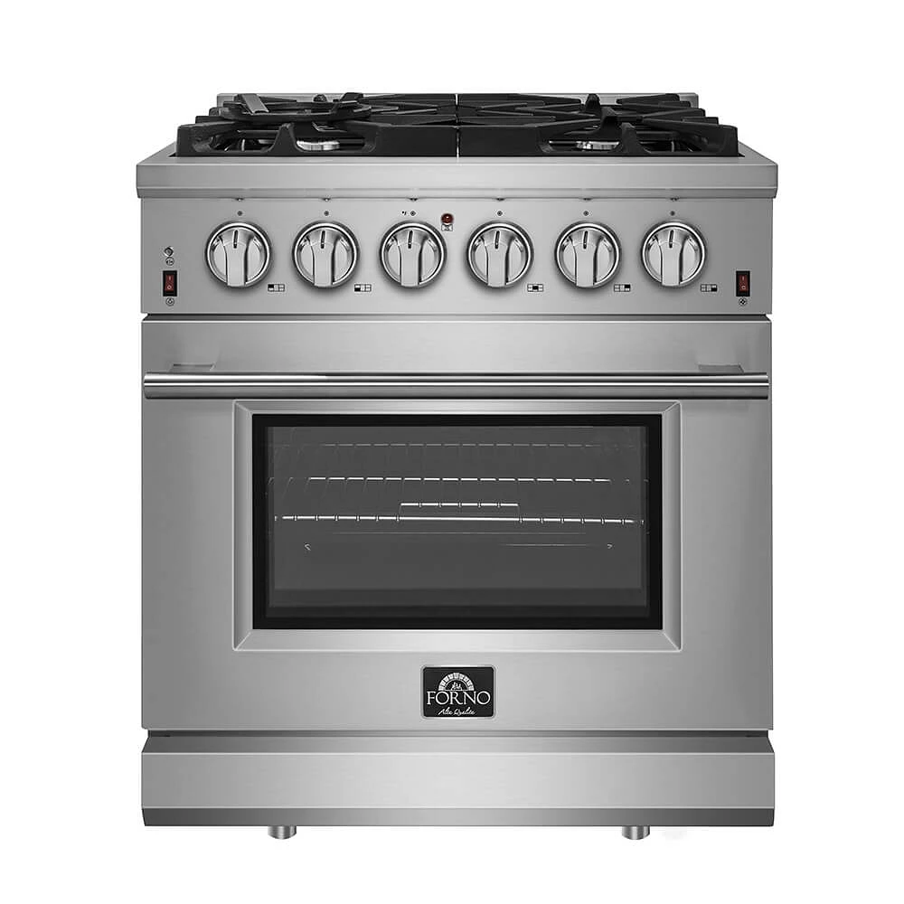 Forno inch Grattino Stainless Platinum Professional Freestanding Gas Range | Electronic Express