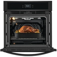 Frigidaire 27 inch Black Single Electric Wall Oven with Fan Convection | Electronic Express