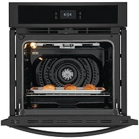 Frigidaire 27 inch Black Single Electric Wall Oven with Fan Convection | Electronic Express