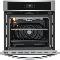 Frigidaire 27 inch Stainless Single Electric Wall Oven with Fan Convection | Electronic Express
