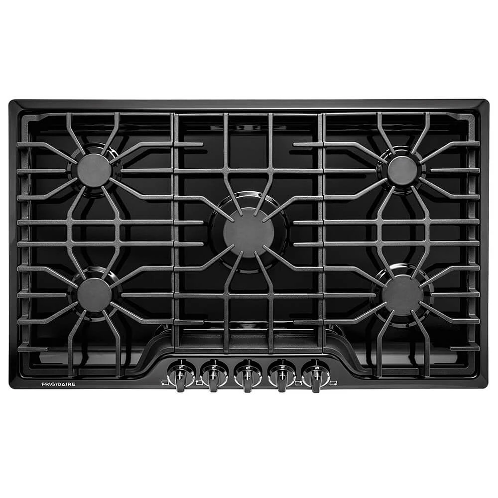 Frigidaire 36 inch Black Gas Cooktop | Electronic Express