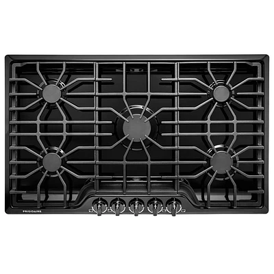 Frigidaire 36 inch Black Gas Cooktop | Electronic Express